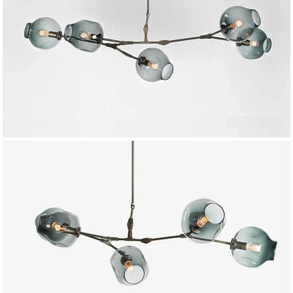 Evren Modern Branching Bubble Glass Chandelier