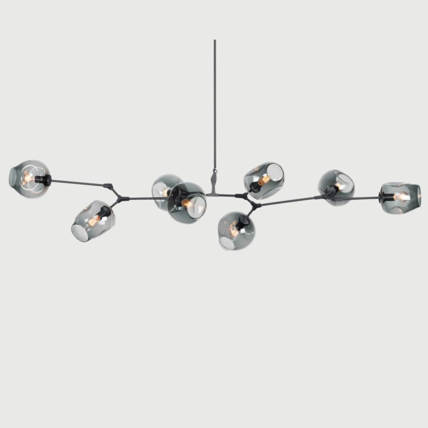 Evren Modern Branching Bubble Glass Chandelier