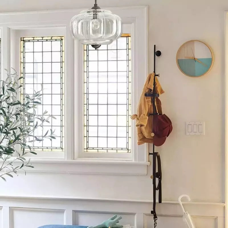 Nylen Vintage Antique Brass Glass Ceiling Light
