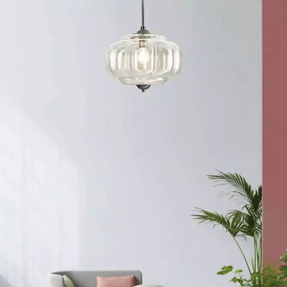 Nylen Vintage Antique Brass Glass Ceiling Light