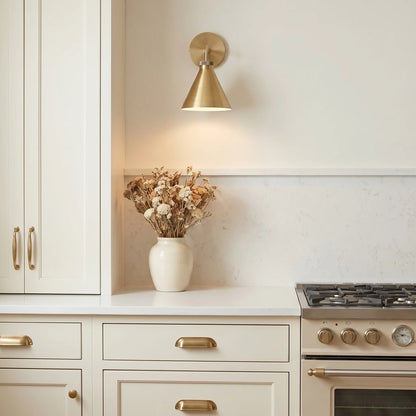 Orrin Industrial Minimalist Metal Tapered Sconce