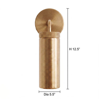 Orrin Industrial Minimalist Metal Tapered Sconce