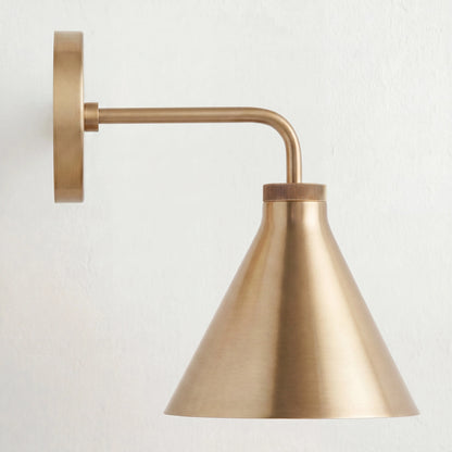 Orrin Industrial Minimalist Metal Tapered Sconce