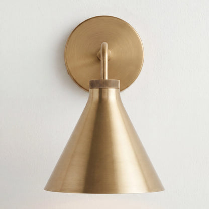 Orrin Industrial Minimalist Metal Tapered Sconce
