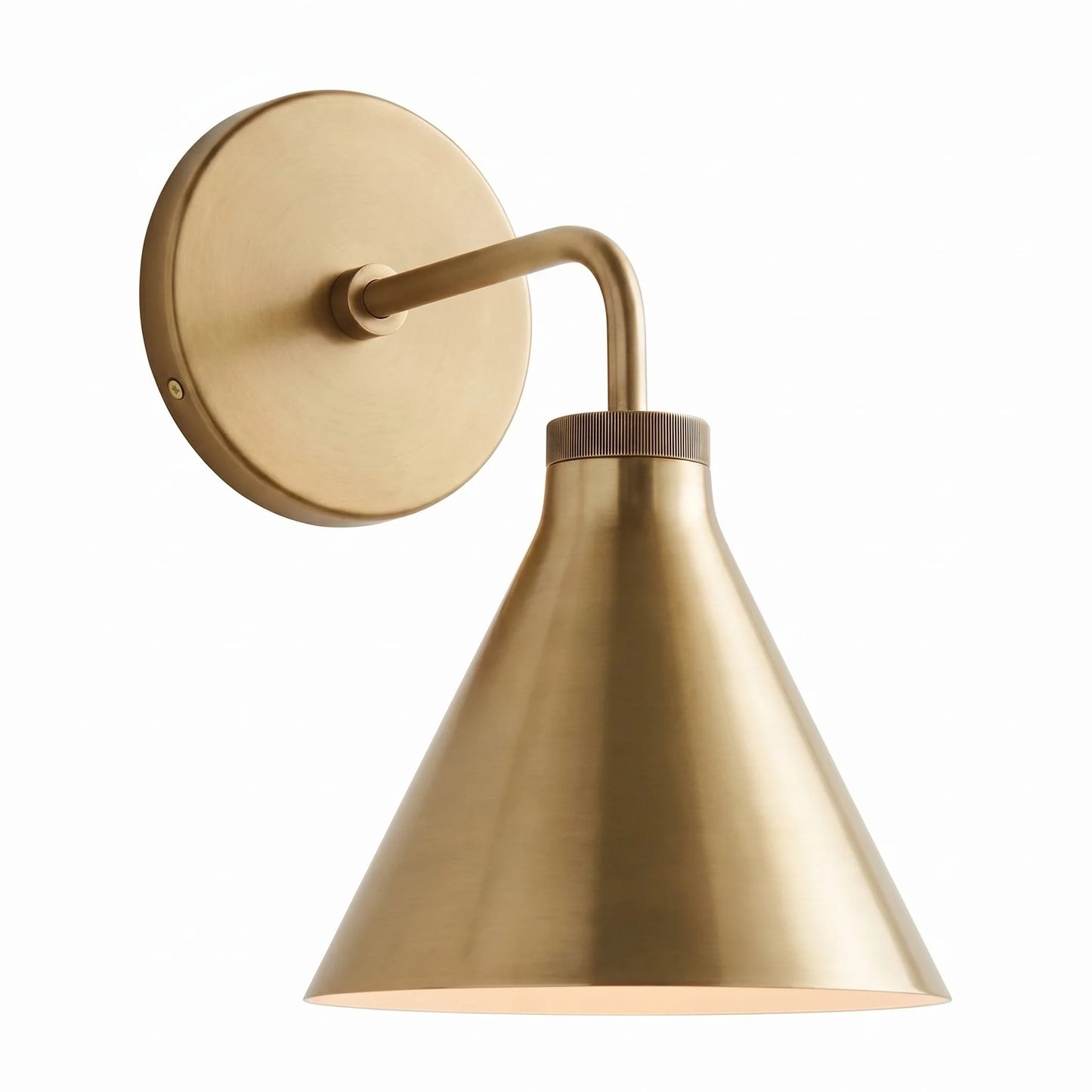 Orrin Industrial Minimalist Metal Tapered Sconce