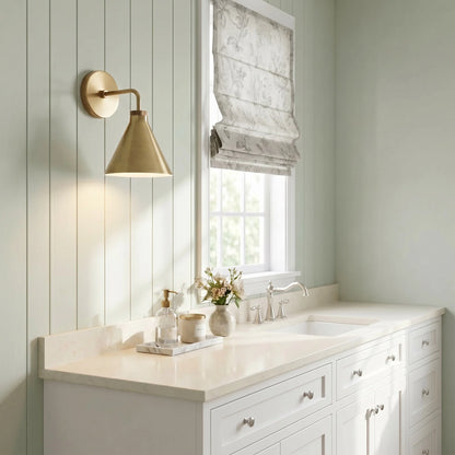 Orrin Industrial Minimalist Metal Tapered Sconce