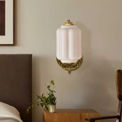 Maevor Vintage Milk Glass Eloise Wall Light