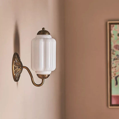 Maevor Vintage Milk Glass Eloise Wall Light