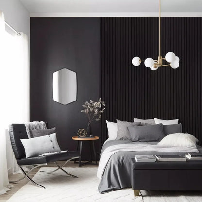 Kelric Modern White Glass Ball Ceiling Light