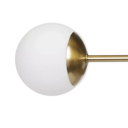 Kelric Modern White Glass Ball Ceiling Light