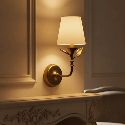 Thalen Rustic Botanical Forged Iron Wall Sconce