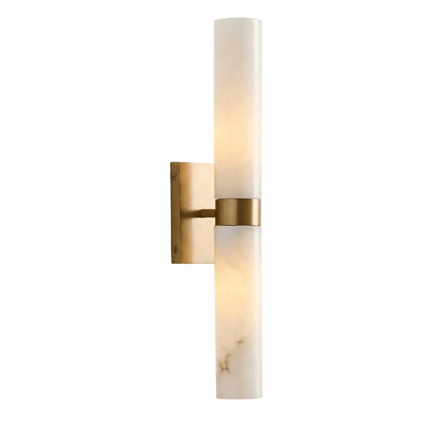 Elaris Modern Alabaster Double Tube Wall Sconce