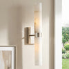Elaris Modern Alabaster Double Tube Wall Sconce
