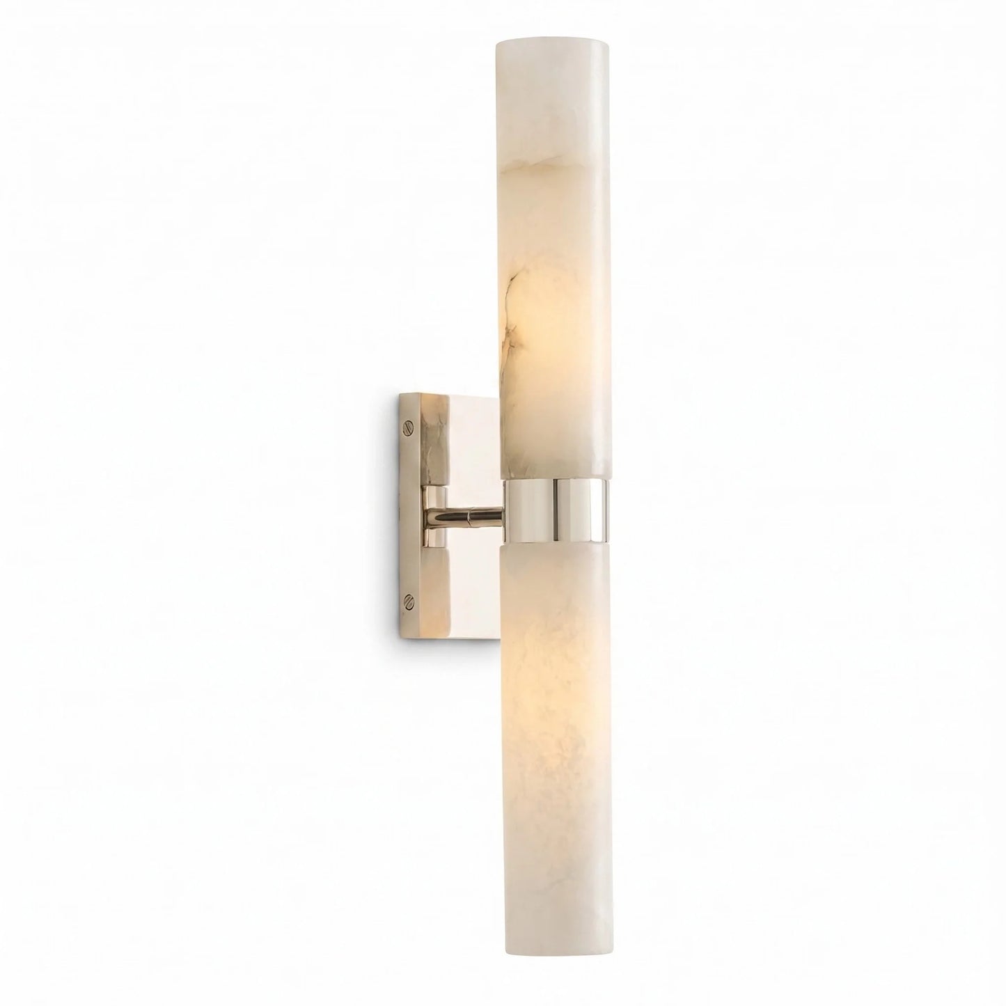 Elaris Modern Alabaster Double Tube Wall Sconce