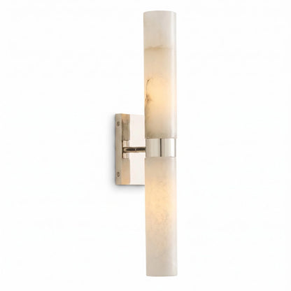 Elaris Modern Alabaster Double Tube Wall Sconce