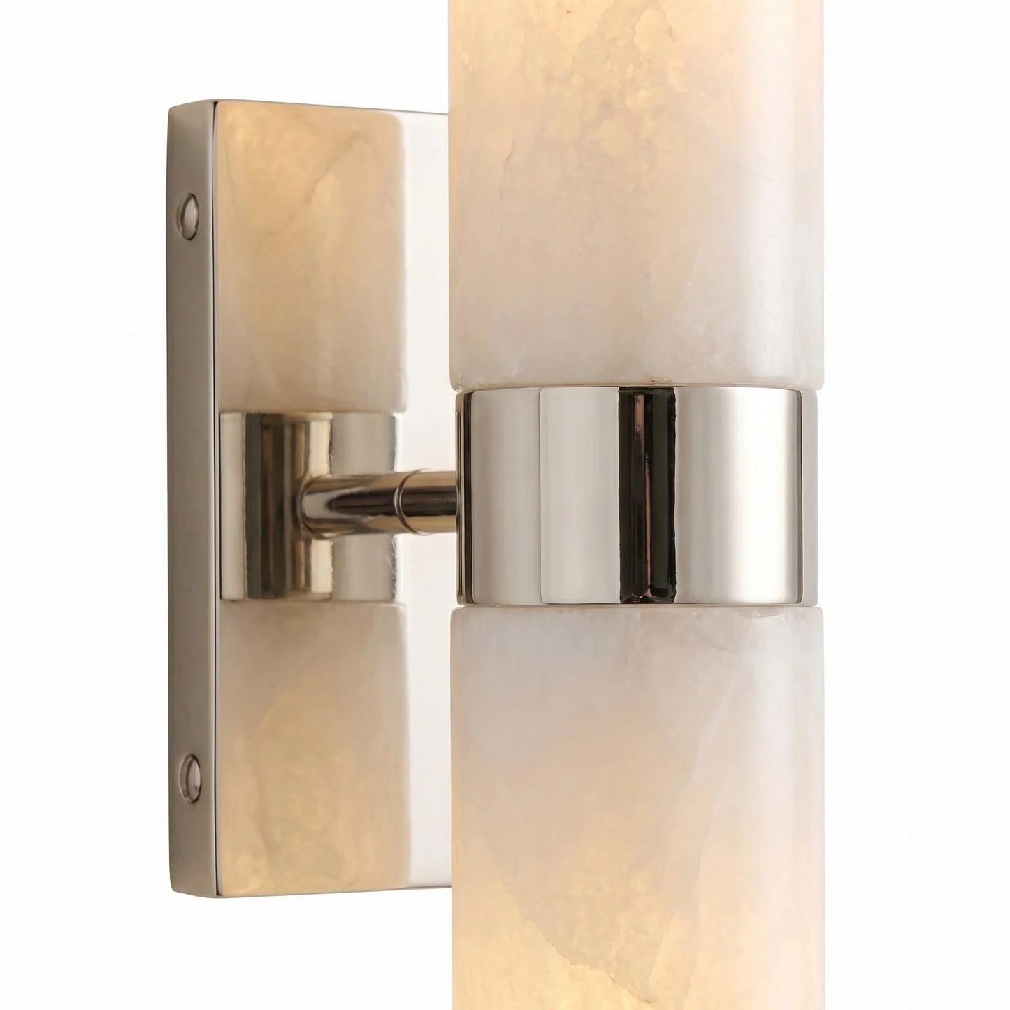 Elaris Modern Alabaster Double Tube Wall Sconce