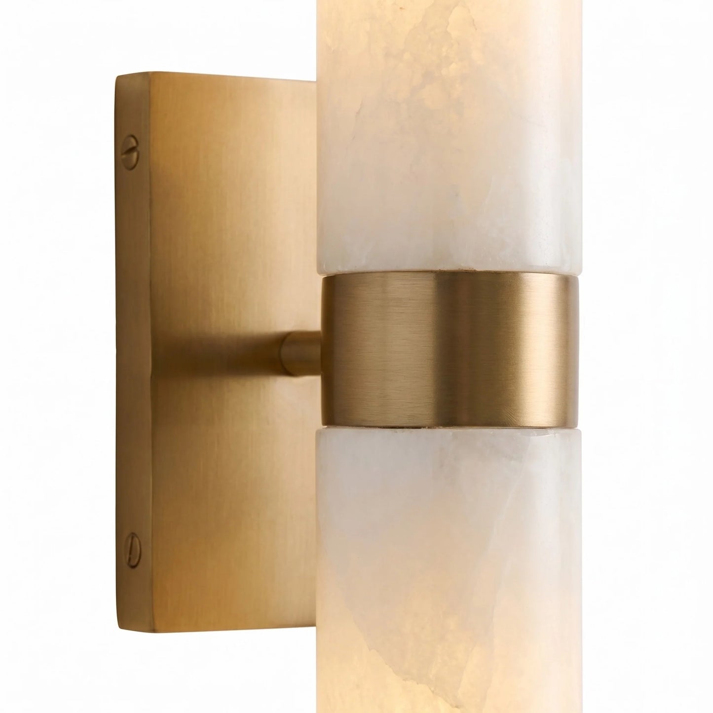 Elaris Modern Alabaster Double Tube Wall Sconce