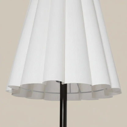 Theryn Modern Tapered Shade Linen Floor Lamp
