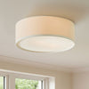 Novera Modern Minimalist Fabric Drum Ceiling Light
