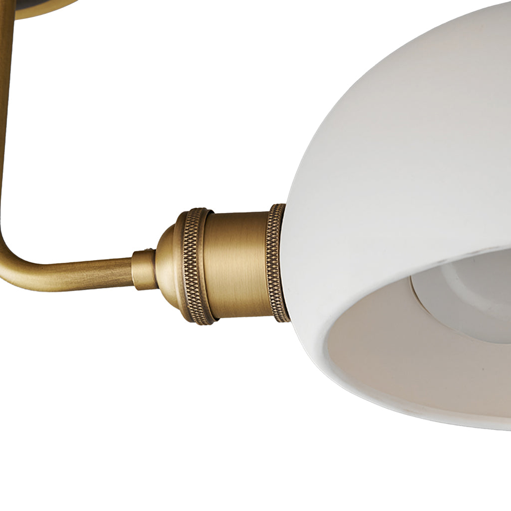 Theonis Farmhouse Brass Ceramic Ceiling Light