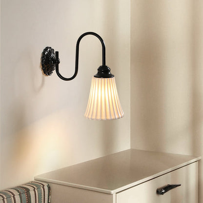Tavian French Vintage Cone Ceramic Sconce