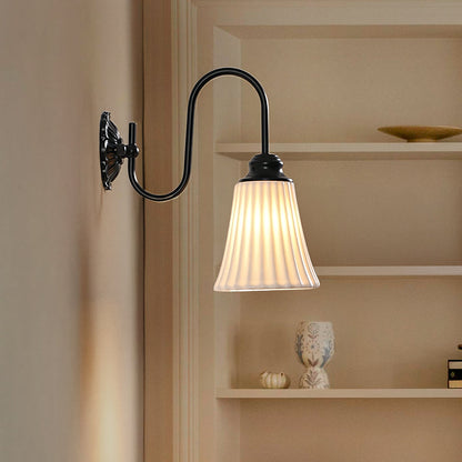 Tavian French Vintage Cone Ceramic Sconce