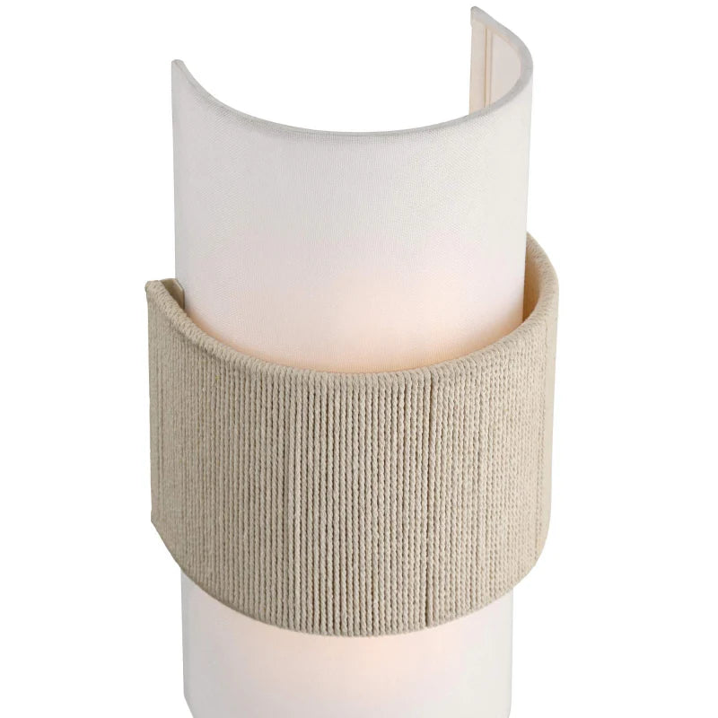 Talric Nordic Minimalist Linen Cylindrical Wall Light