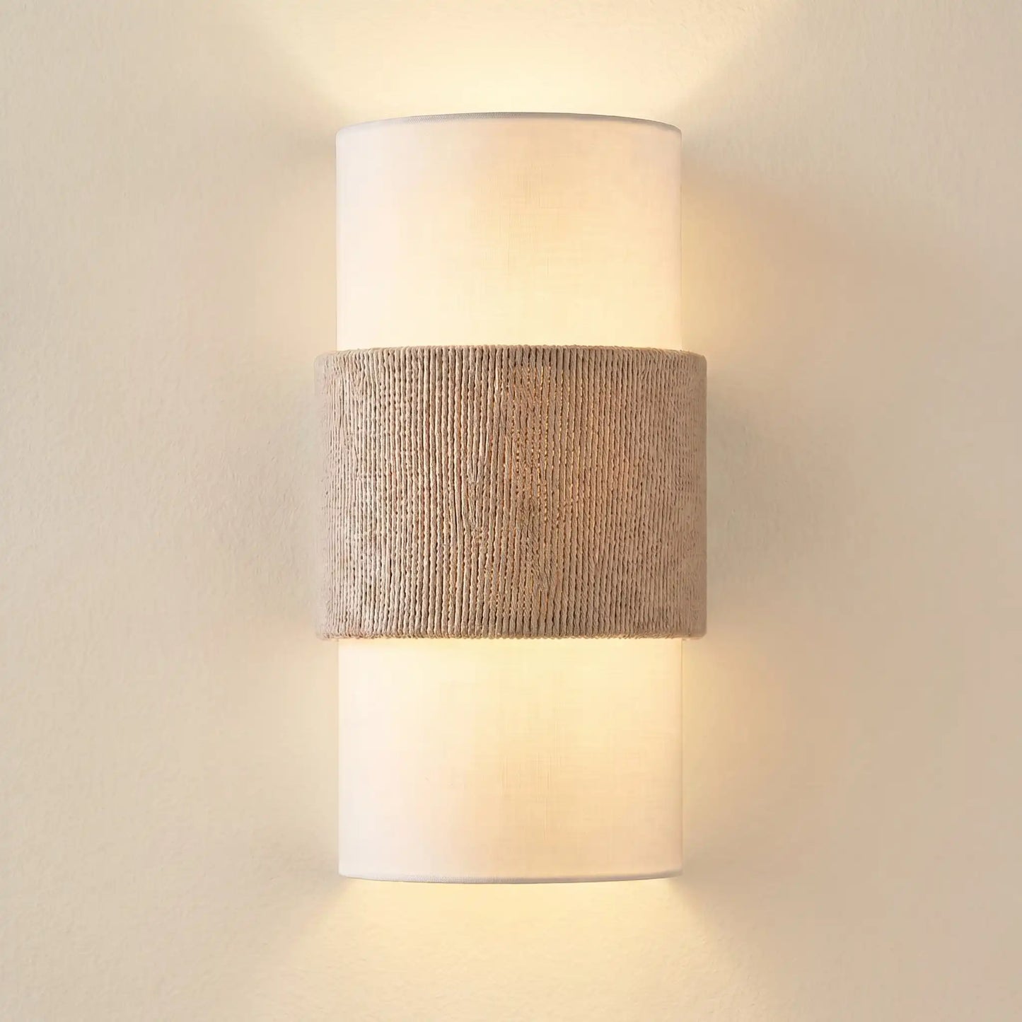 Talric Nordic Minimalist Linen Cylindrical Wall Light