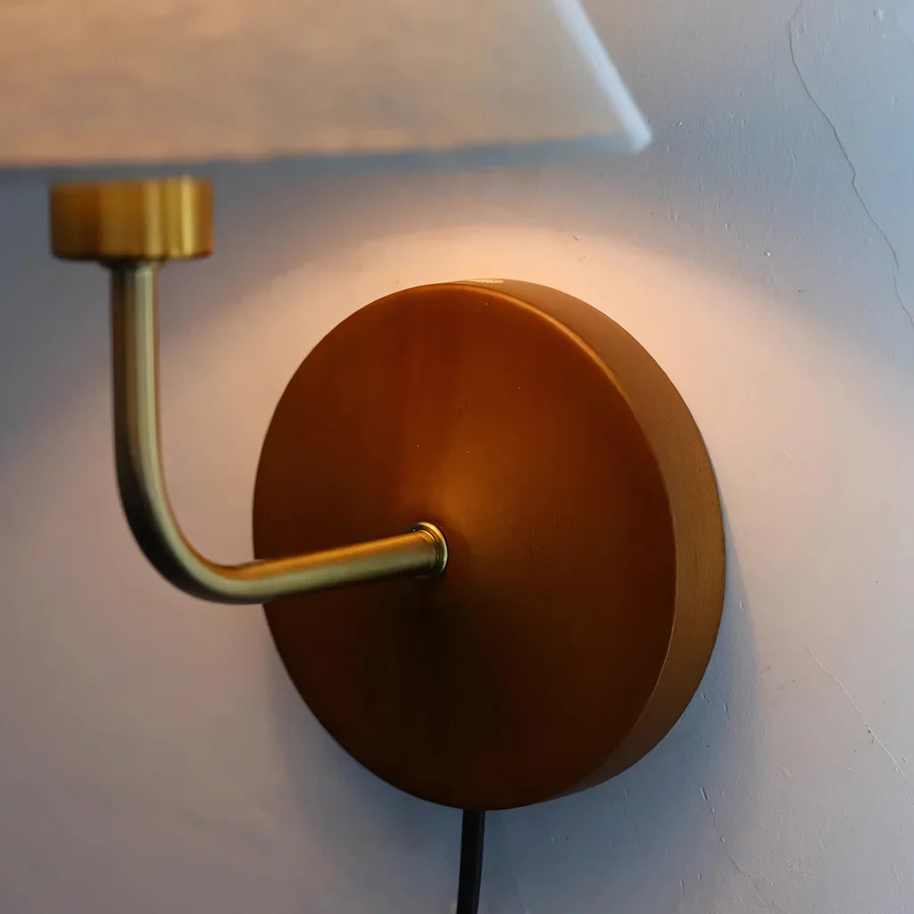 Sylven Vintage Linen Wall Sconce