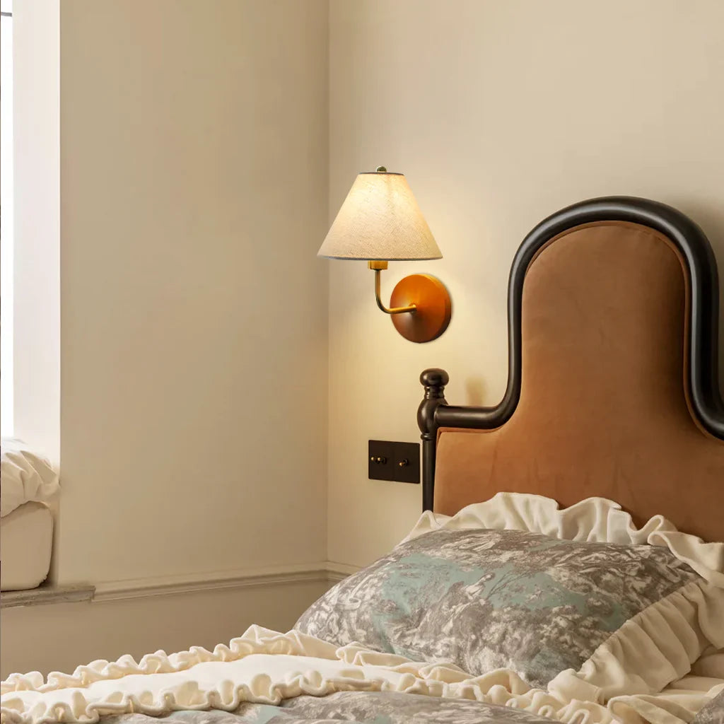 Sylven Vintage Linen Wall Sconce