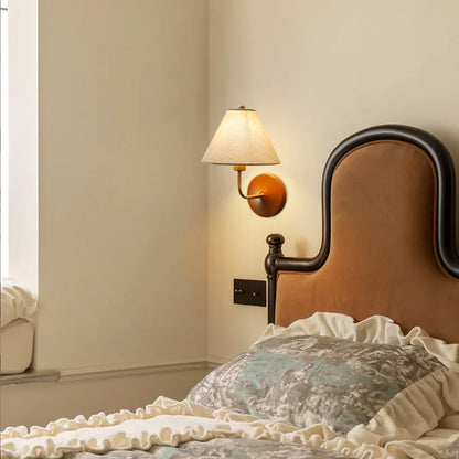 Sylven Vintage Linen Wall Sconce