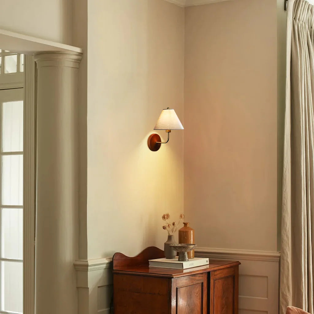 Sylven Vintage Linen Wall Sconce
