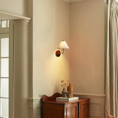 Sylven Vintage Linen Wall Sconce