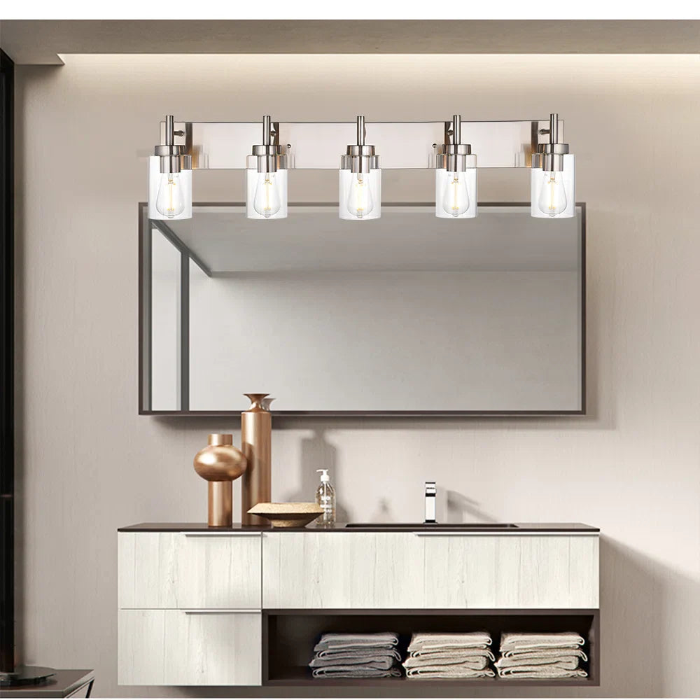 Dariane Modern Metal Glass Wall Sconce