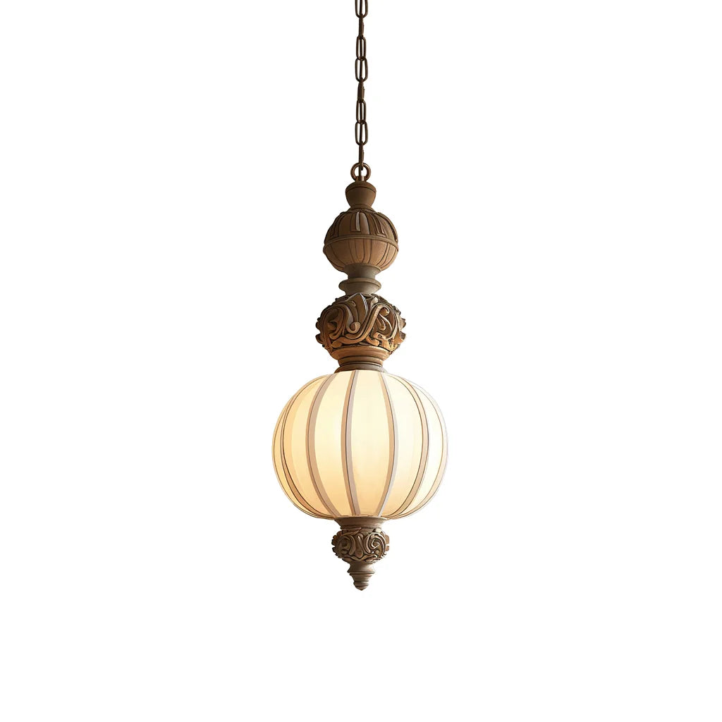 Sorian Vintage Countryside Fabric Pendant Light