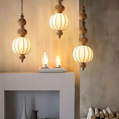 Sorian Vintage Countryside Fabric Pendant Light