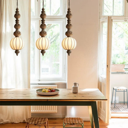 Sorian Vintage Countryside Fabric Pendant Light