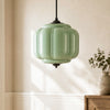 Myric Vintage Milk Glass Oiled Brass Eloise Pendant Light