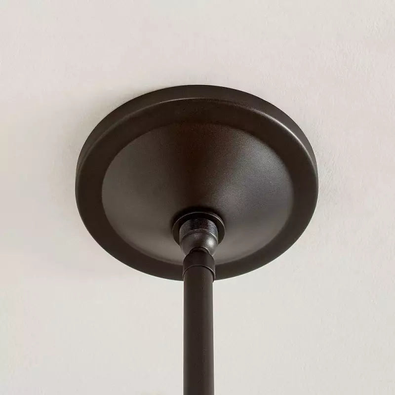 Vaelis Industrial Outdoor Lantern Glass Pendant Light