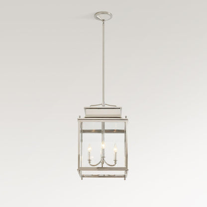 Vaelis Industrial Outdoor Lantern Glass Pendant Light