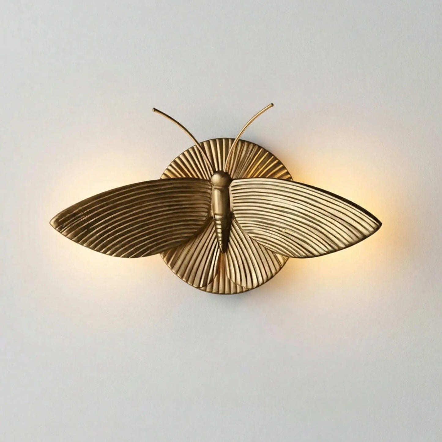 Sylric Vintage Art Deco Moth Resin Wall Sconce