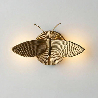 Sylric Vintage Art Deco Moth Resin Wall Sconce