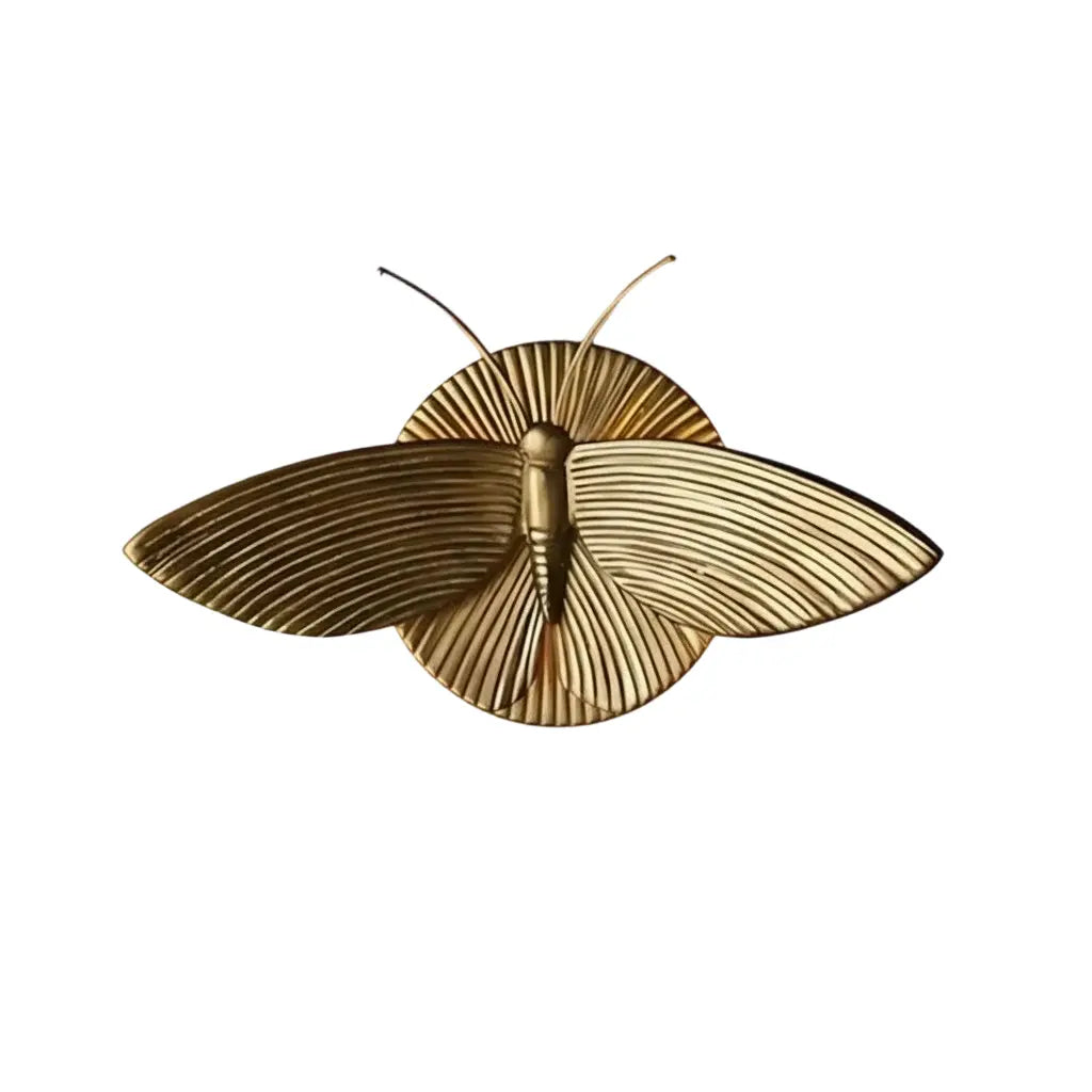 Sylric Vintage Art Deco Moth Resin Wall Sconce