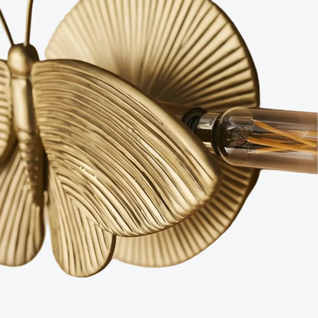 Sylric Vintage Art Deco Moth Resin Wall Sconce