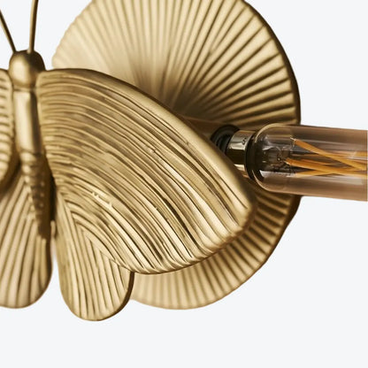 Sylric Vintage Art Deco Moth Resin Wall Sconce