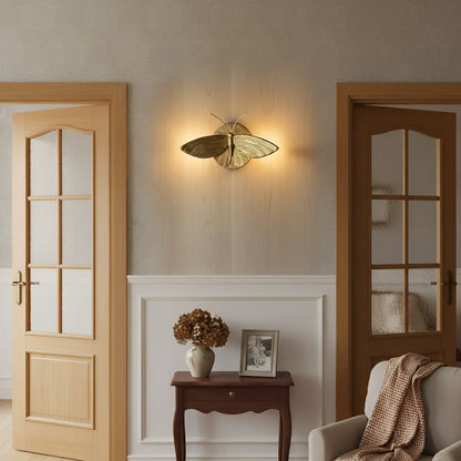 Sylric Vintage Art Deco Moth Resin Wall Sconce