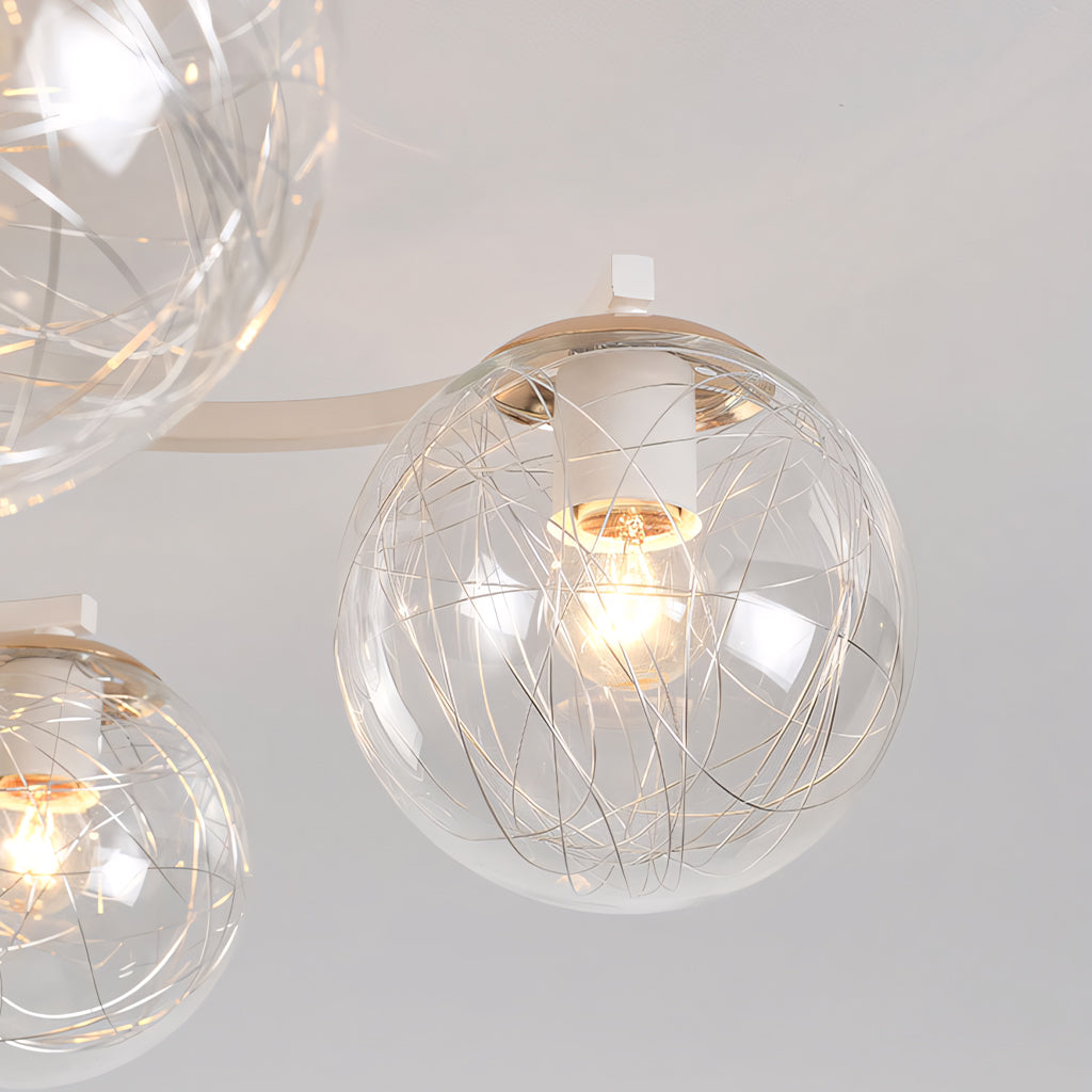 Veyric Modern Globe Glass Ceiling Light