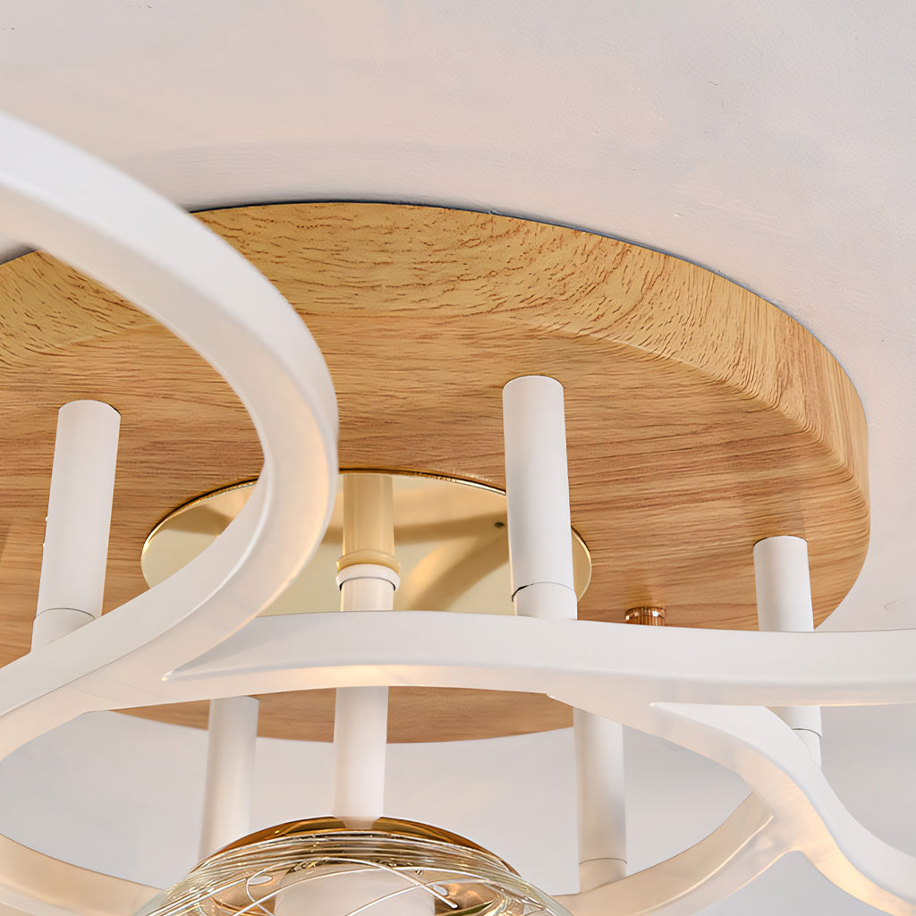 Veyric Modern Globe Glass Ceiling Light