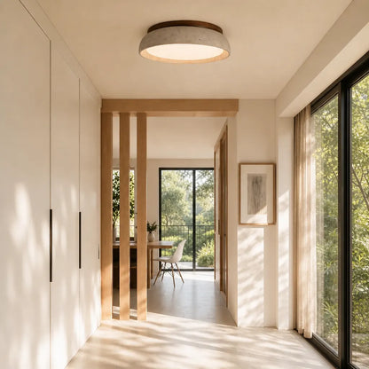 Lyricon Modern Scandinavian Travertine Ceiling Light