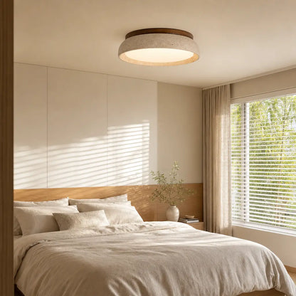 Lyricon Modern Scandinavian Travertine Ceiling Light